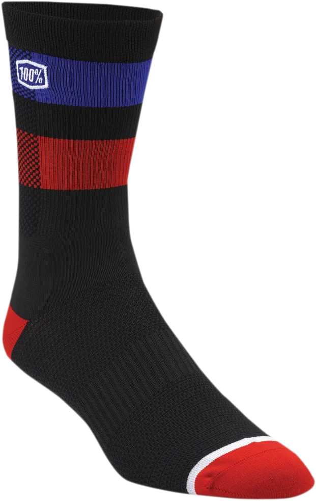 100% Flow Performance Socks - Black - Small/Medium 20049-00000