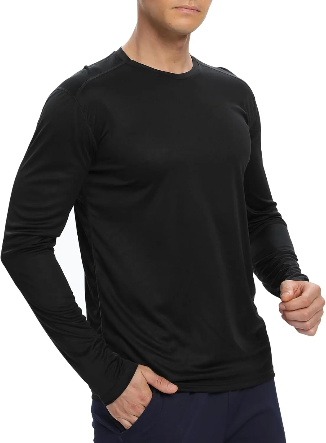 1/3 /6 Pack Mens Long Sleeve T Shirts,Running Sun Protection UPF 50  Shirts Quick-Dry Lightweight Workout T-Shirts