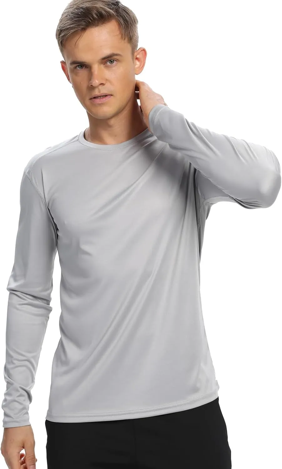 1/3 /6 Pack Mens Long Sleeve T Shirts,Running Sun Protection UPF 50  Shirts Quick-Dry Lightweight Workout T-Shirts