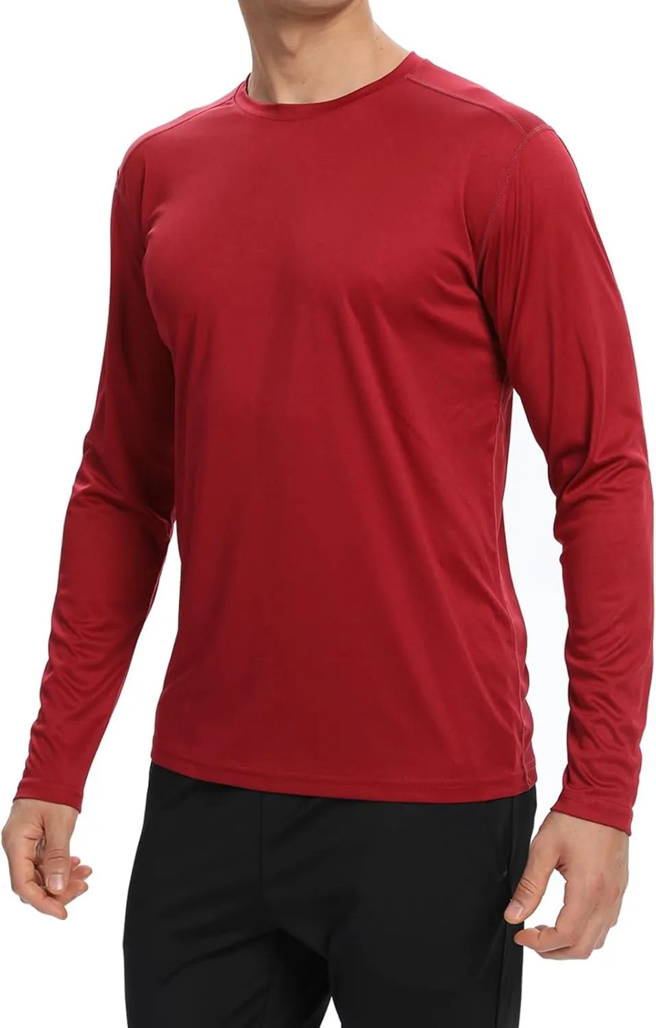 1/3 /6 Pack Mens Long Sleeve T Shirts,Running Sun Protection UPF 50  Shirts Quick-Dry Lightweight Workout T-Shirts