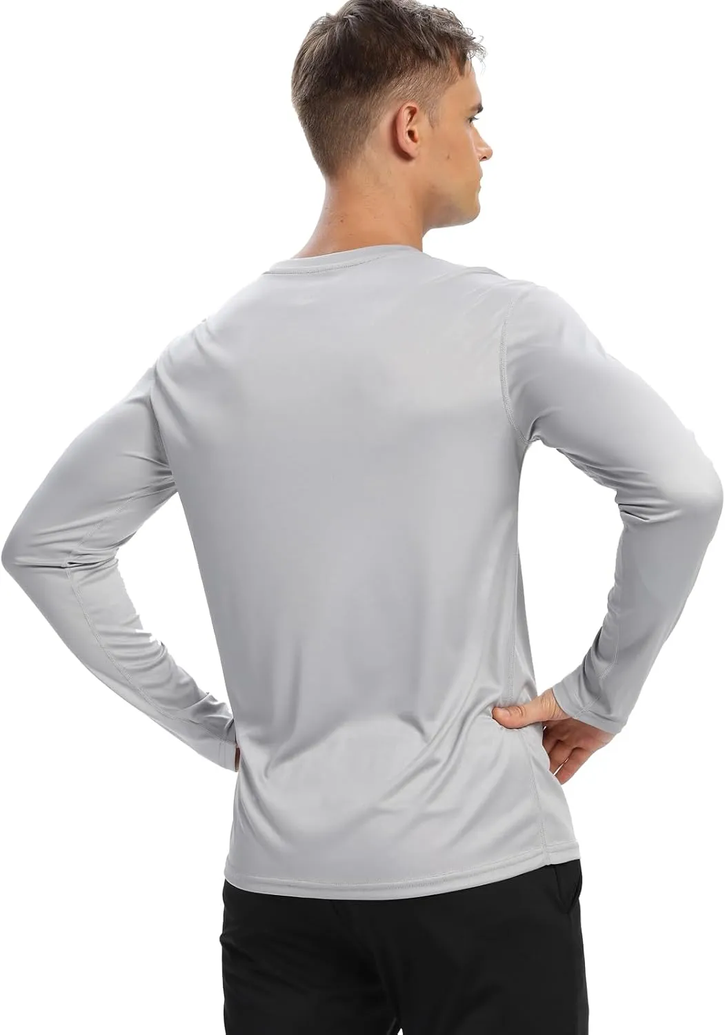 1/3 /6 Pack Mens Long Sleeve T Shirts,Running Sun Protection UPF 50  Shirts Quick-Dry Lightweight Workout T-Shirts