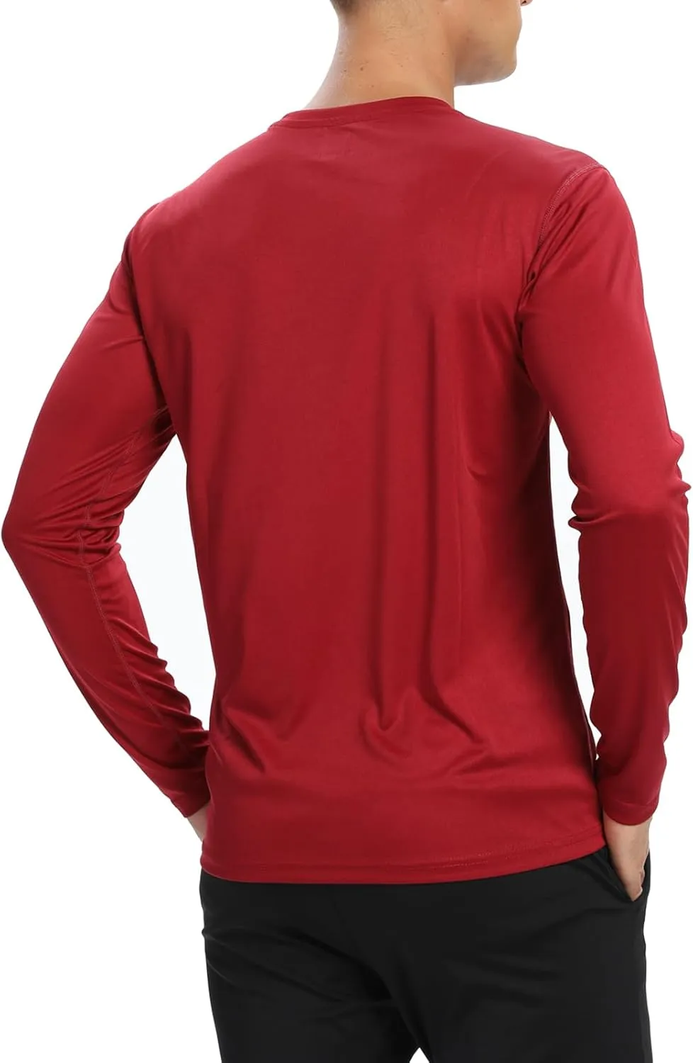 1/3 /6 Pack Mens Long Sleeve T Shirts,Running Sun Protection UPF 50  Shirts Quick-Dry Lightweight Workout T-Shirts