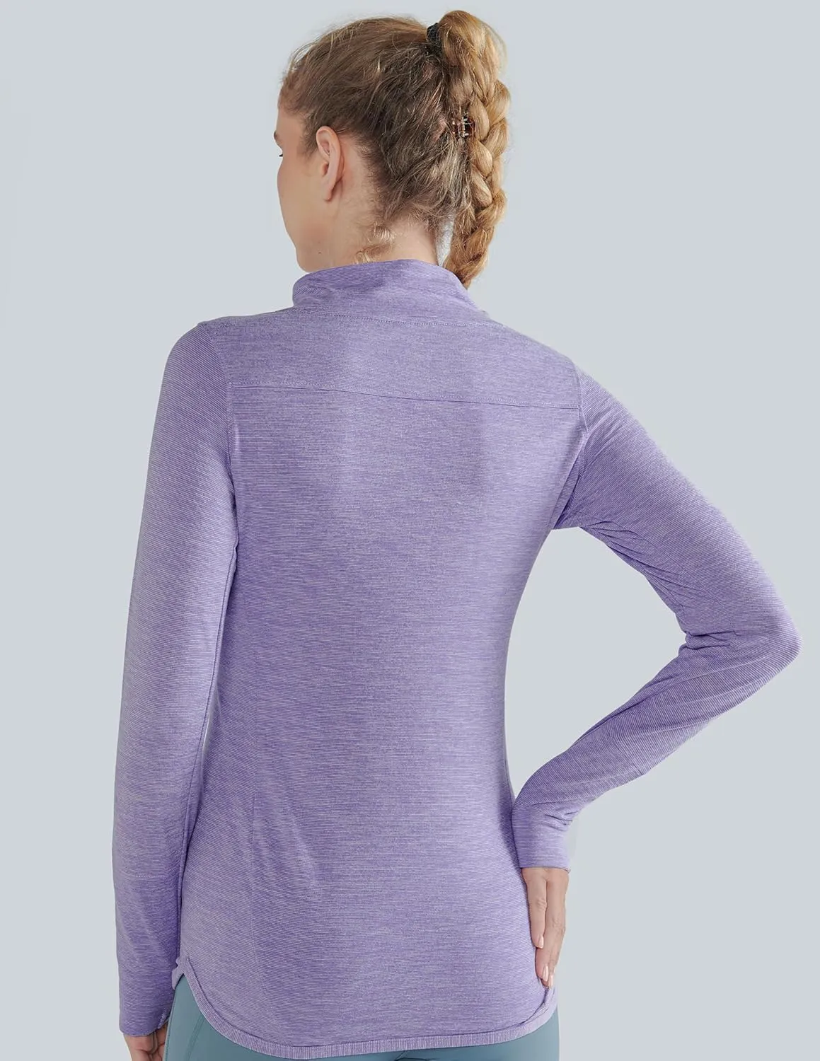 3 Pack Women's Thermal Fleece Shirts Long Sleeve Mock Turtleneck Running Active Tops Workout Cold Weather Gear