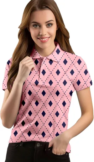 80s 90s Funny Golf Shirts for Women Quick Dry Golf Outfits Athletic Golf Top Printed Golf Tennis Shirts