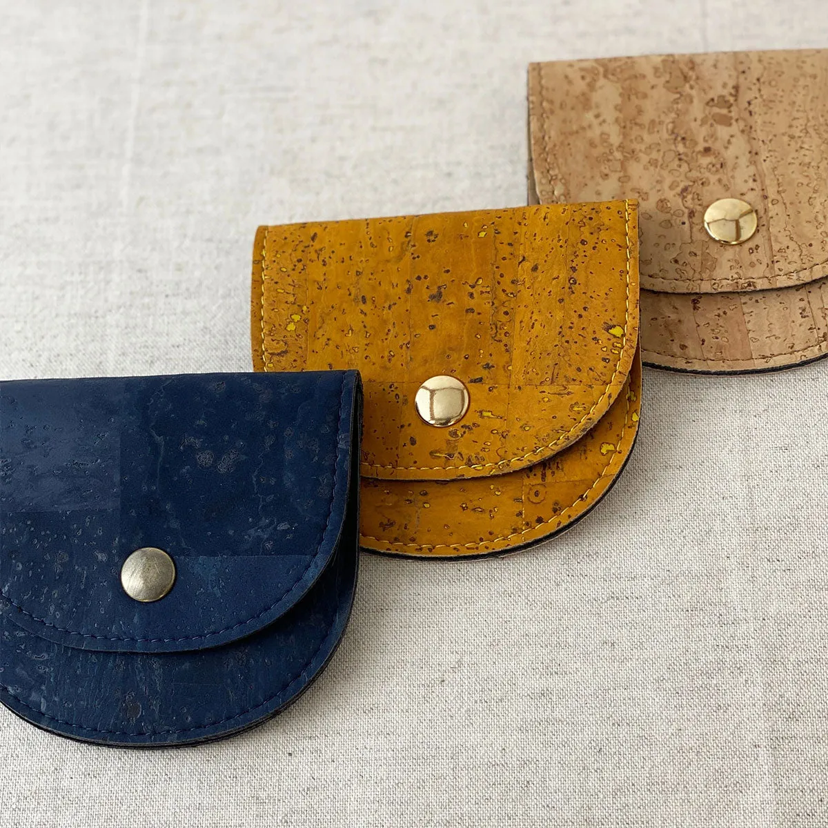 Allstitch Studio Cork Notions Pouch - Deep Blue