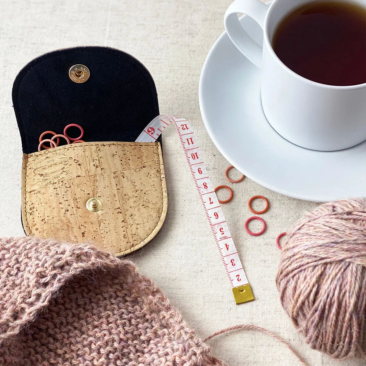 Allstitch Studio Cork Notions Pouch - Deep Blue