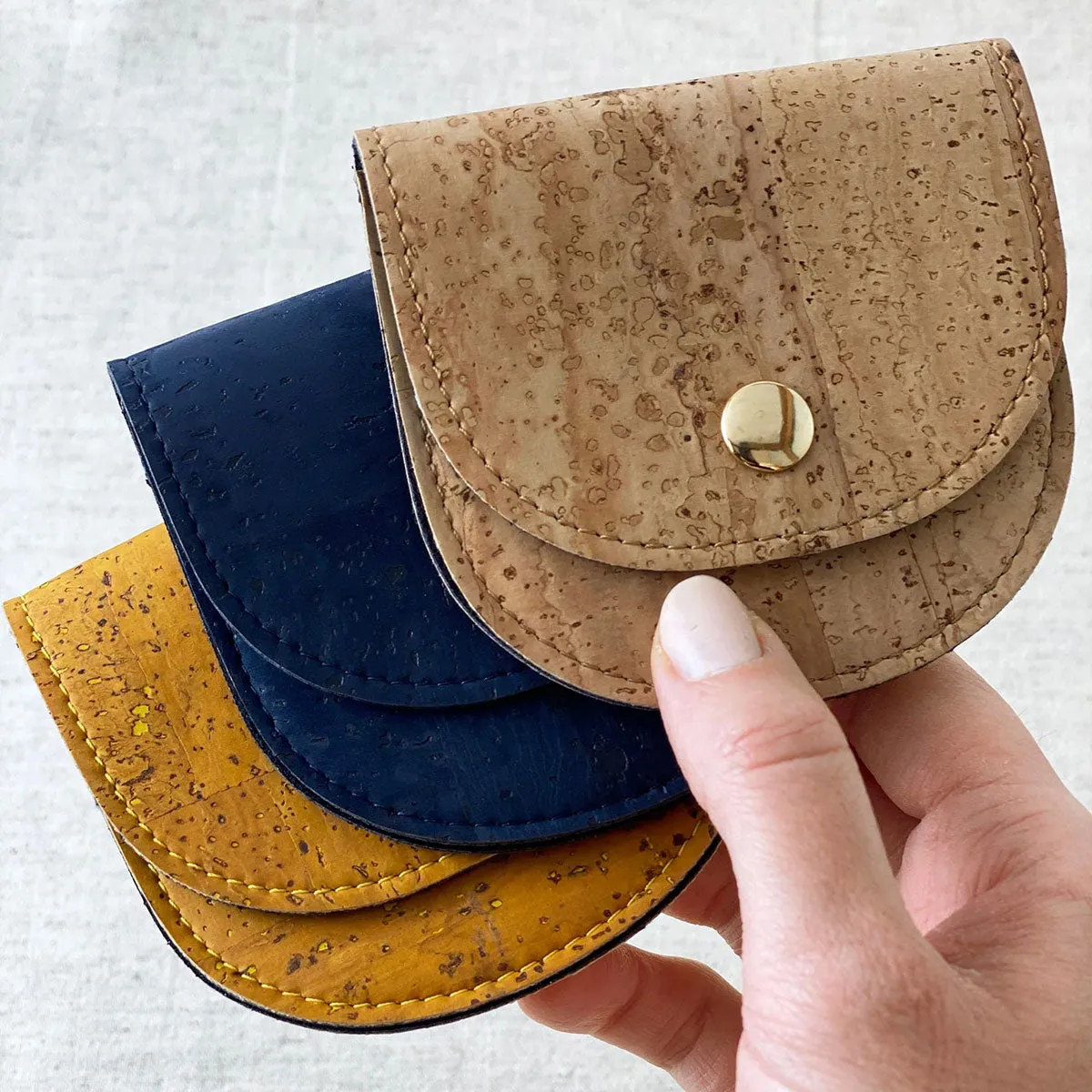Allstitch Studio Cork Notions Pouch - Deep Blue
