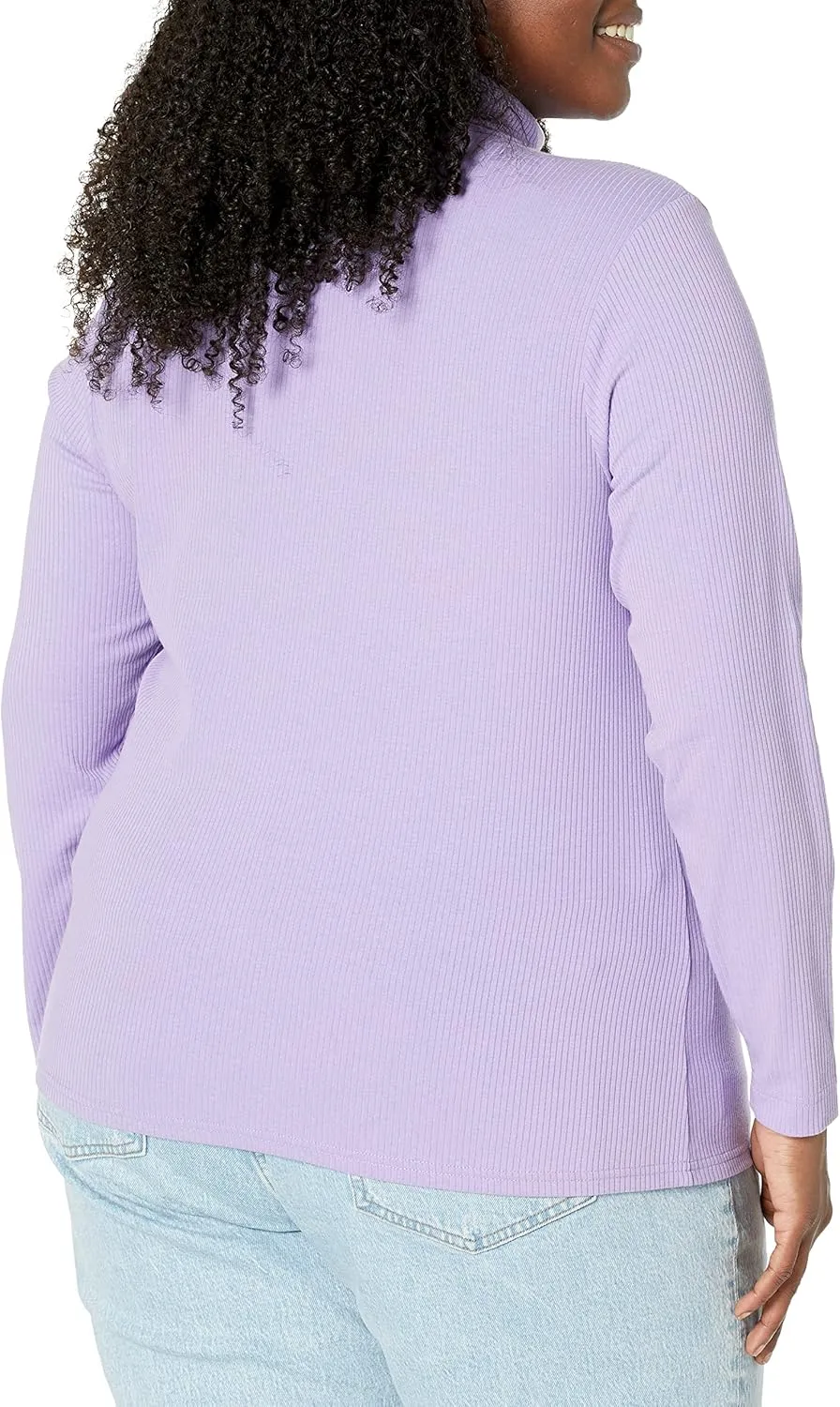 Amazon Essentials Women's Slim-Fit Layering Long Sleeve Knit Rib Turtleneck Top (Available in Plus Size), Pack of 2