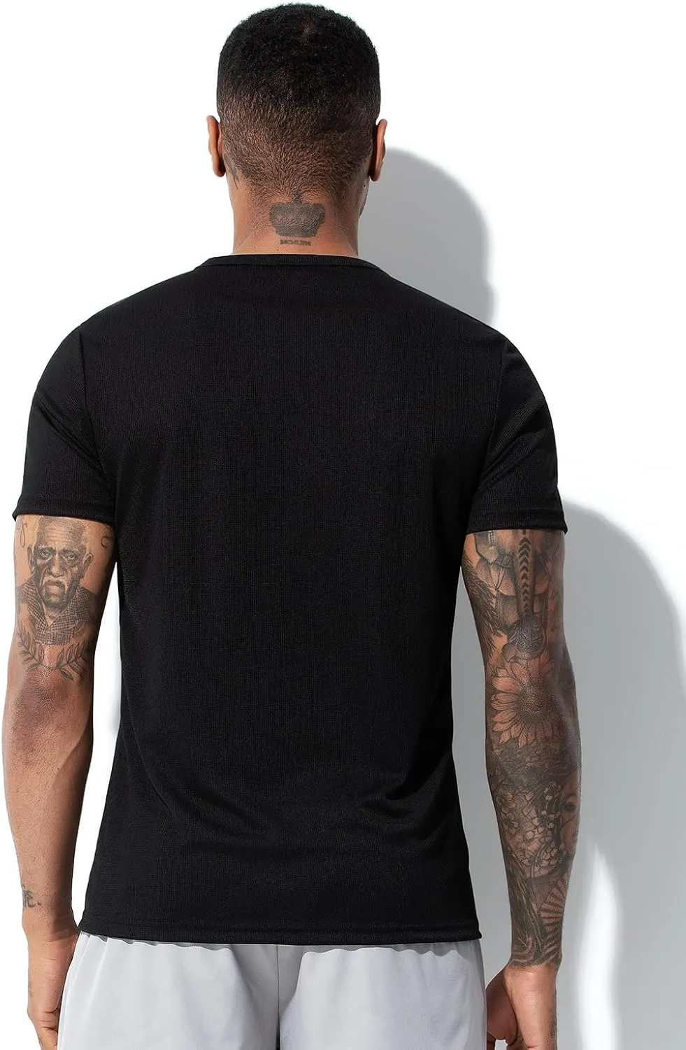 Arjen Kroos Mens Workout Shirts Dry Fit Gym Short Sleeve T-Shirt Moisture Wicking Active Athletic Performance Running Shirts