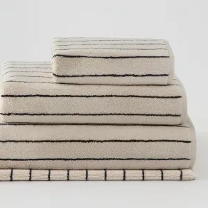 Aven Stripe Australian Cotton Towel Collection by Sheridan LIMESTONE