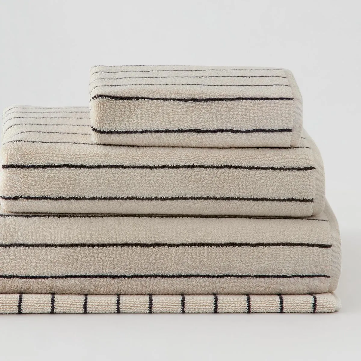Aven Stripe Australian Cotton Towel Collection by Sheridan LIMESTONE