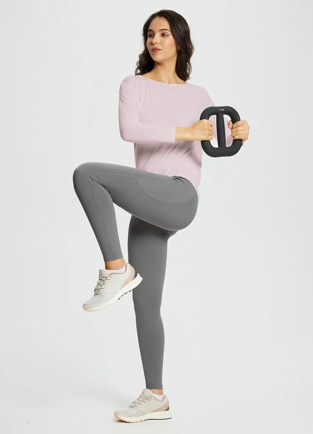 baleaf Women's Long Sleeve Workout Tops Active Running Shirts Loose Fit Quick Dry Athletic Soft