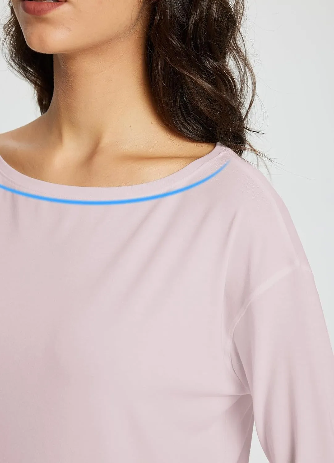 baleaf Women's Long Sleeve Workout Tops Active Running Shirts Loose Fit Quick Dry Athletic Soft