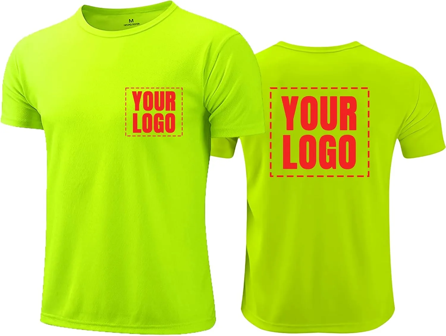 BeautyWill High Visibility Shirts Long Sleeve Class 2 Reflective Shirts ANSI with Pocket Safety Shirts for Men and Women