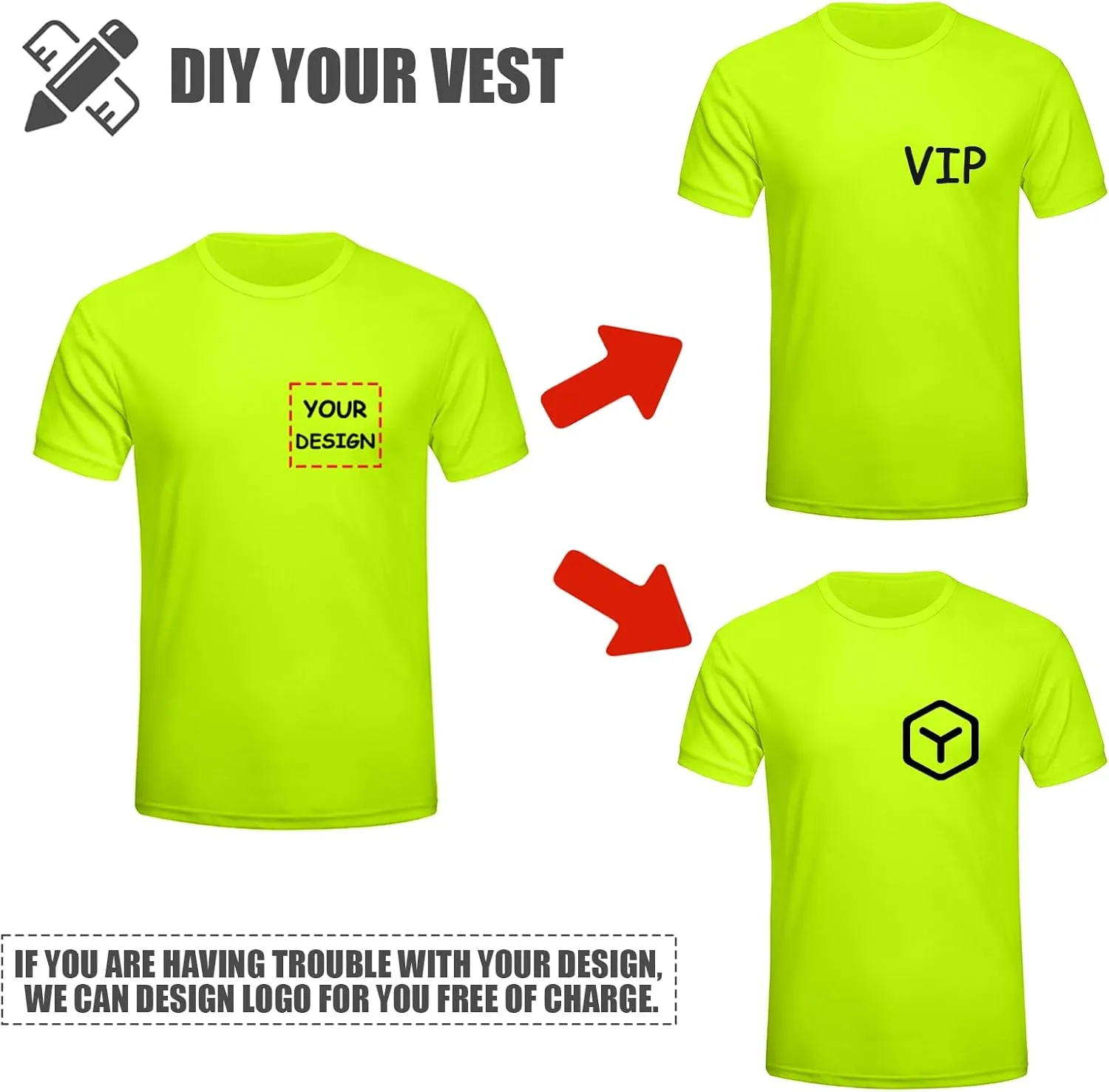 BeautyWill High Visibility Shirts Long Sleeve Class 2 Reflective Shirts ANSI with Pocket Safety Shirts for Men and Women