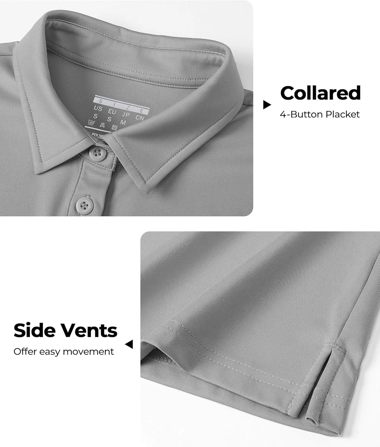 Boladeci Women's Golf Polo Shirts Short Sleeve UPF 50  Sun Protection Quick Dry Lightweight 4-Button Tennis Tops