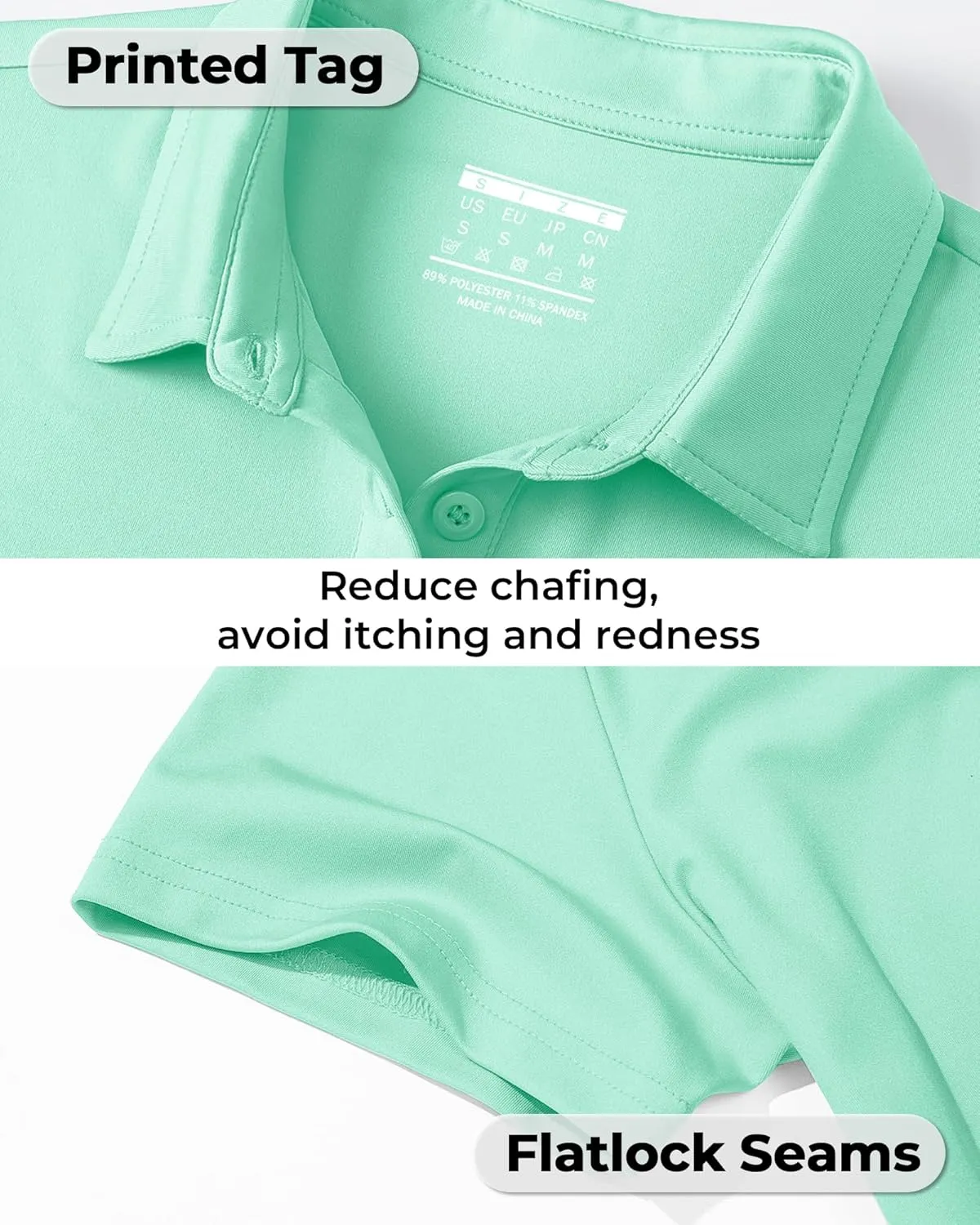 Boladeci Women's Golf Polo Shirts Short Sleeve UPF 50  Sun Protection Quick Dry Lightweight 4-Button Tennis Tops