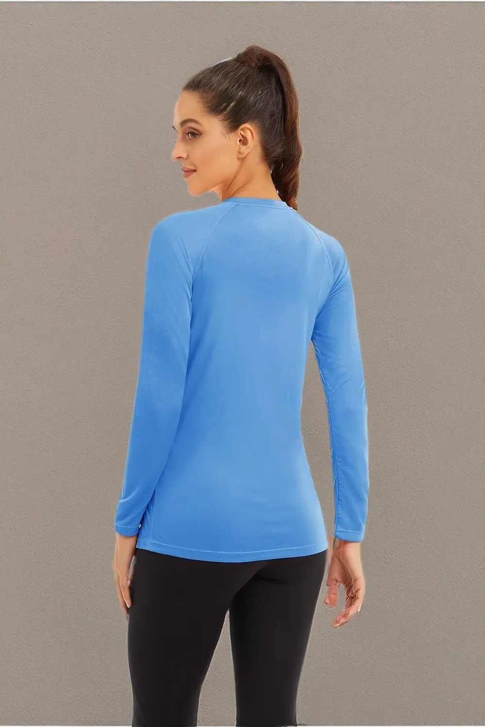 Boladeci Women's Sun Shirts UPF 50  UV Protection Rash Guard Long Sleeve Swim Shirts Quick Dry Lightweight Workout Tops