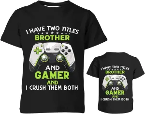 Boys Girls 3D Graphic T-Shirts, Cool Crewneck Unisex Kids Short Sleeve, Novelty Tees for 6-16 Years Teens