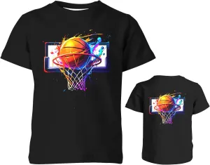 Boys Girls 3D Graphic T-Shirts, Cool Crewneck Unisex Kids Short Sleeve, Novelty Tees for 6-16 Years Teens