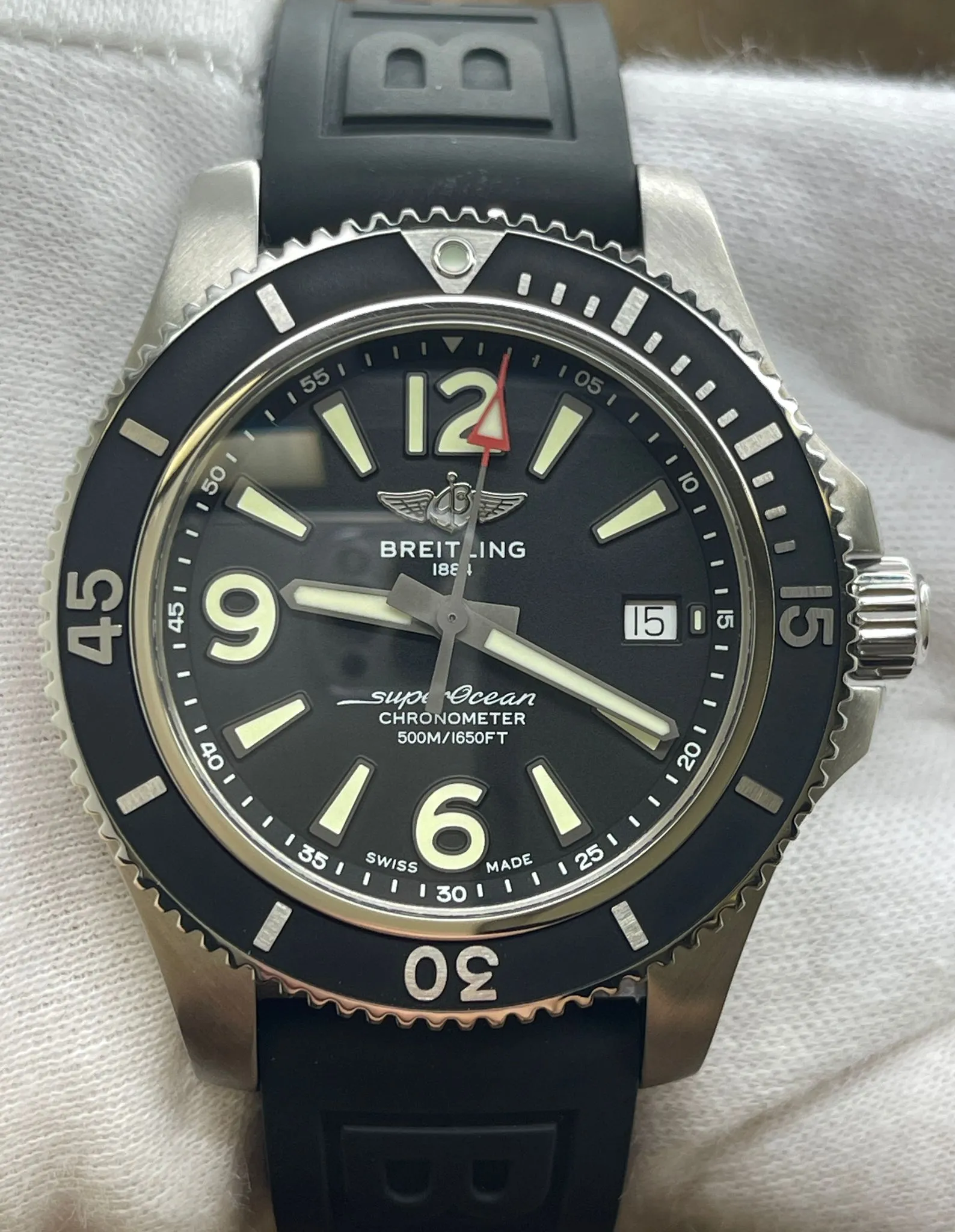 Breitling Superocean 42 A17366 Black Dial Automatic Men's Watch