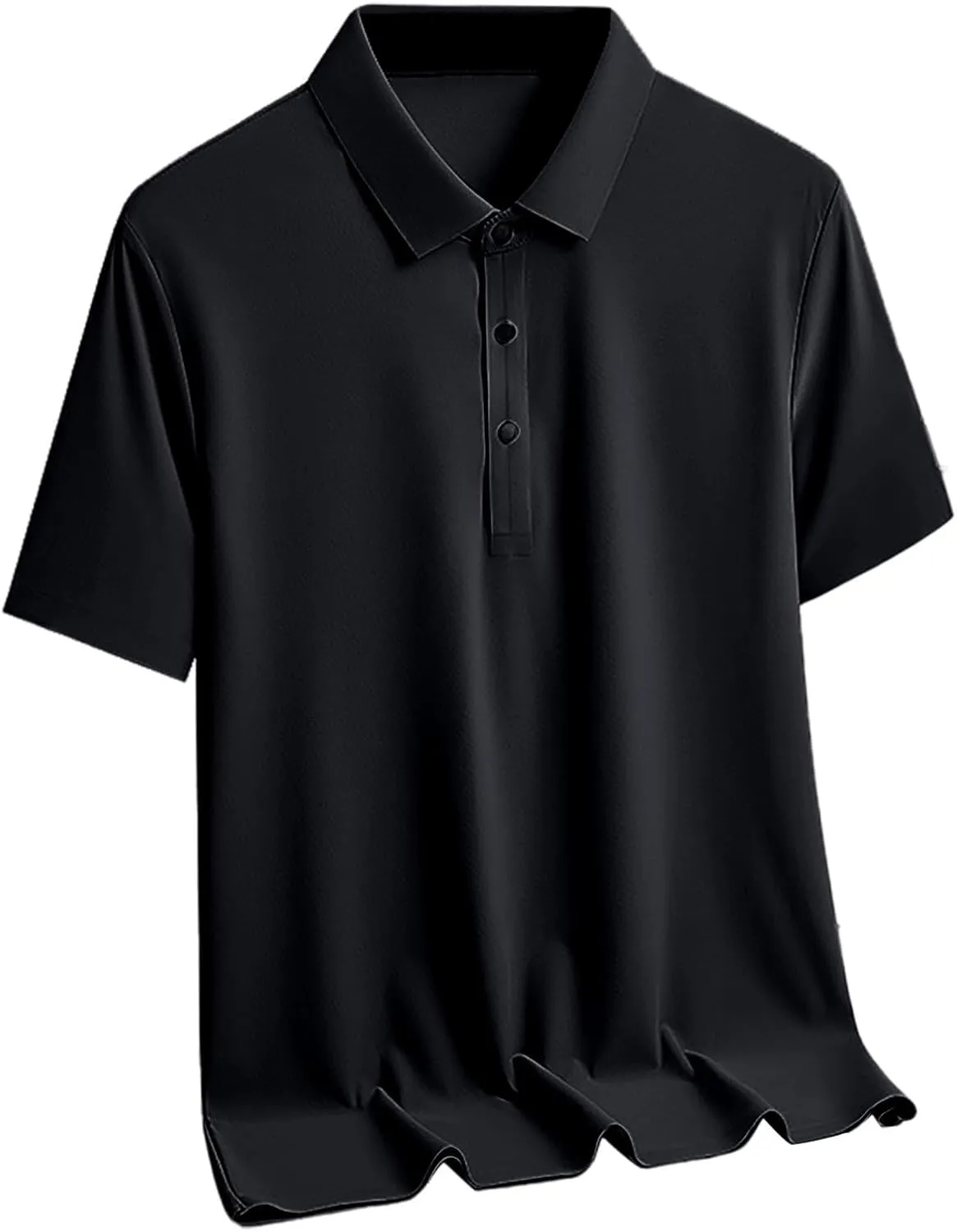 Button Up Shirt Men Short Sleeve Summer T-Shirts Quick Dry Golf Tee Shirts Wicking Casual Shirts Lapel Workout Tees