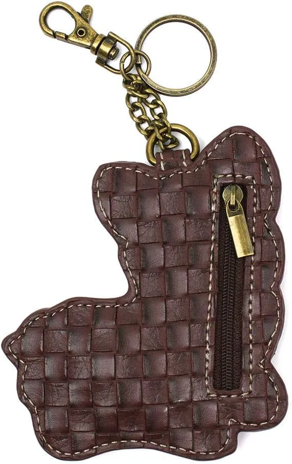 Chala Handbags, Casual Style, Soft, Large Shoulder or Crossbody Purse with Keyfob - Navy Blue