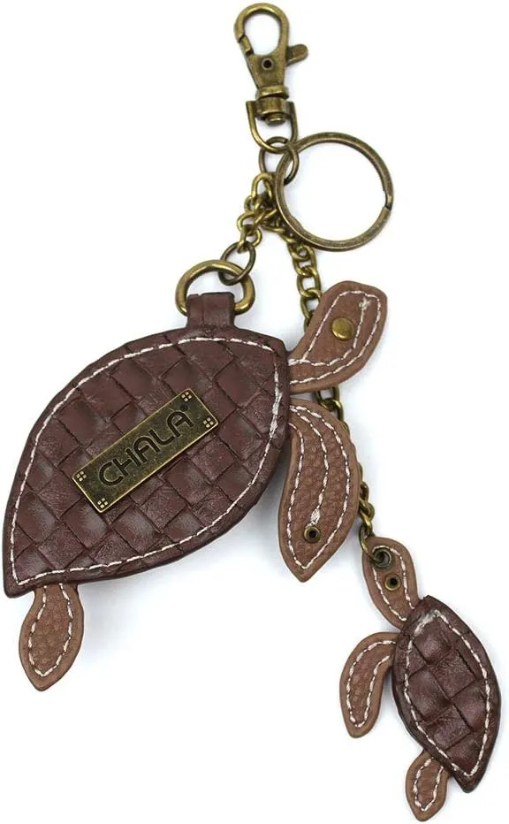 Chala Handbags, Casual Style, Soft, Large Shoulder or Crossbody Purse with Keyfob - Teal Green Color