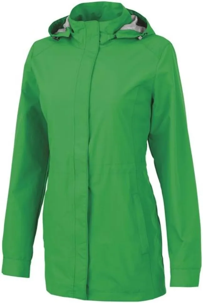 Charles River Apparel Women's Logan Wind and Water Resistant Drop Tail Jacket