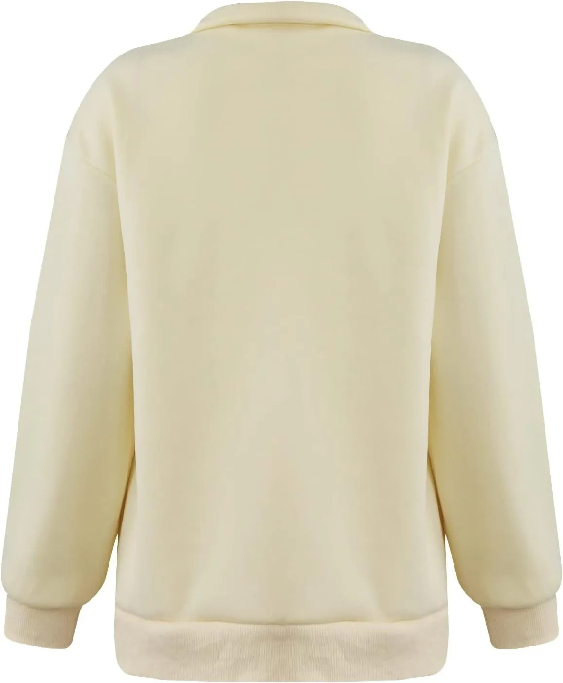 ChicCrate Sweatshirt for Women Casual Zipper Neck Tops Fashion Oversized Sweatshirt Long Sleeve Workout Pullover