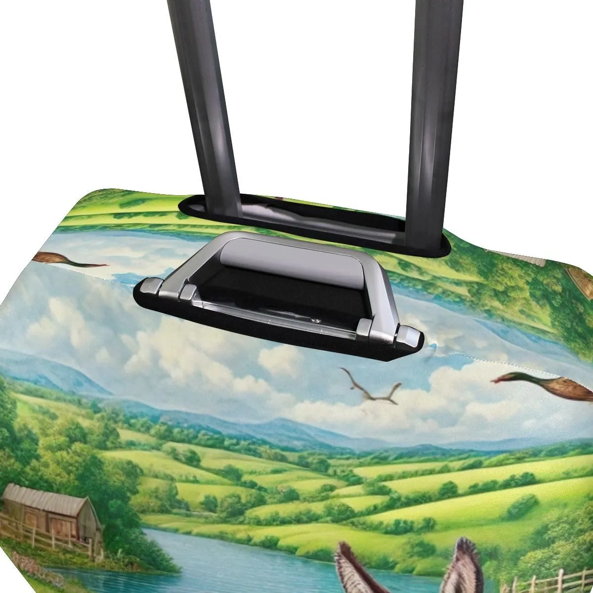 CHIFIGNO Country Farm Life Suitcase Covers Protectors Fit 18-32 Inch Luggage S Fits 18-20 Inch