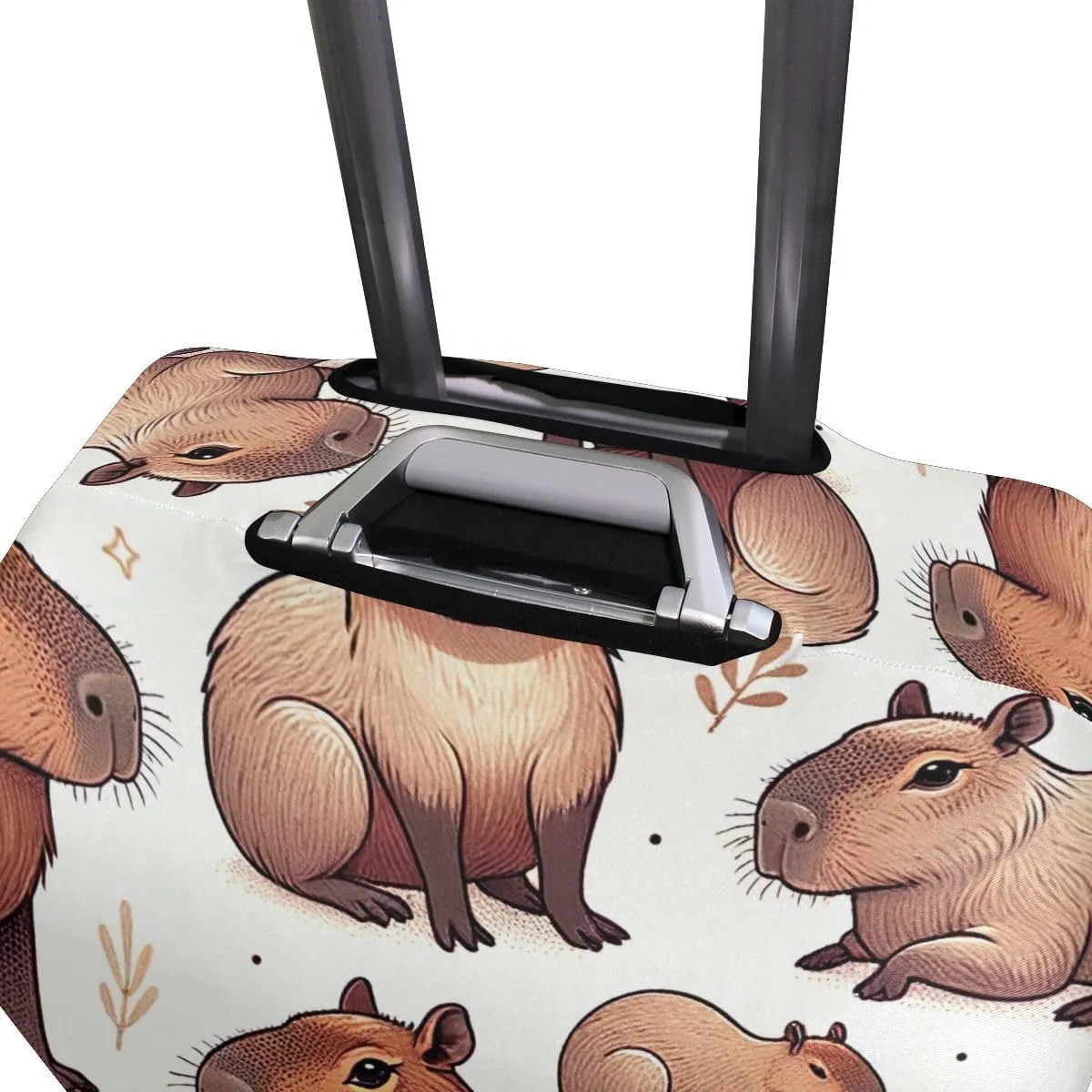 CHIFIGNO Cute Capybara Travel Bag Cover Suitcase Protector Cover Fits 18-32 Inch Luggage M Fits 22-24 Inch