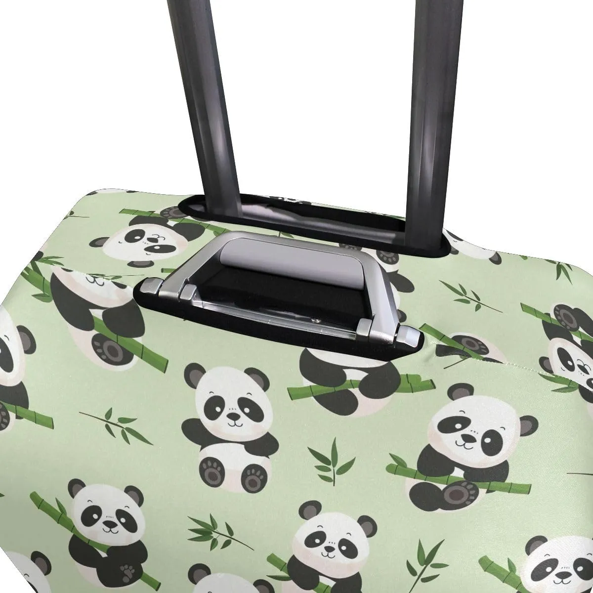 CHIFIGNO Cute Panda Travel Luggage Cover Fits 18-32 Inch Luggage Protector Cover Elastic Luggage Anti-scratch Cover for Suitcase M Fits 22-24 Inch