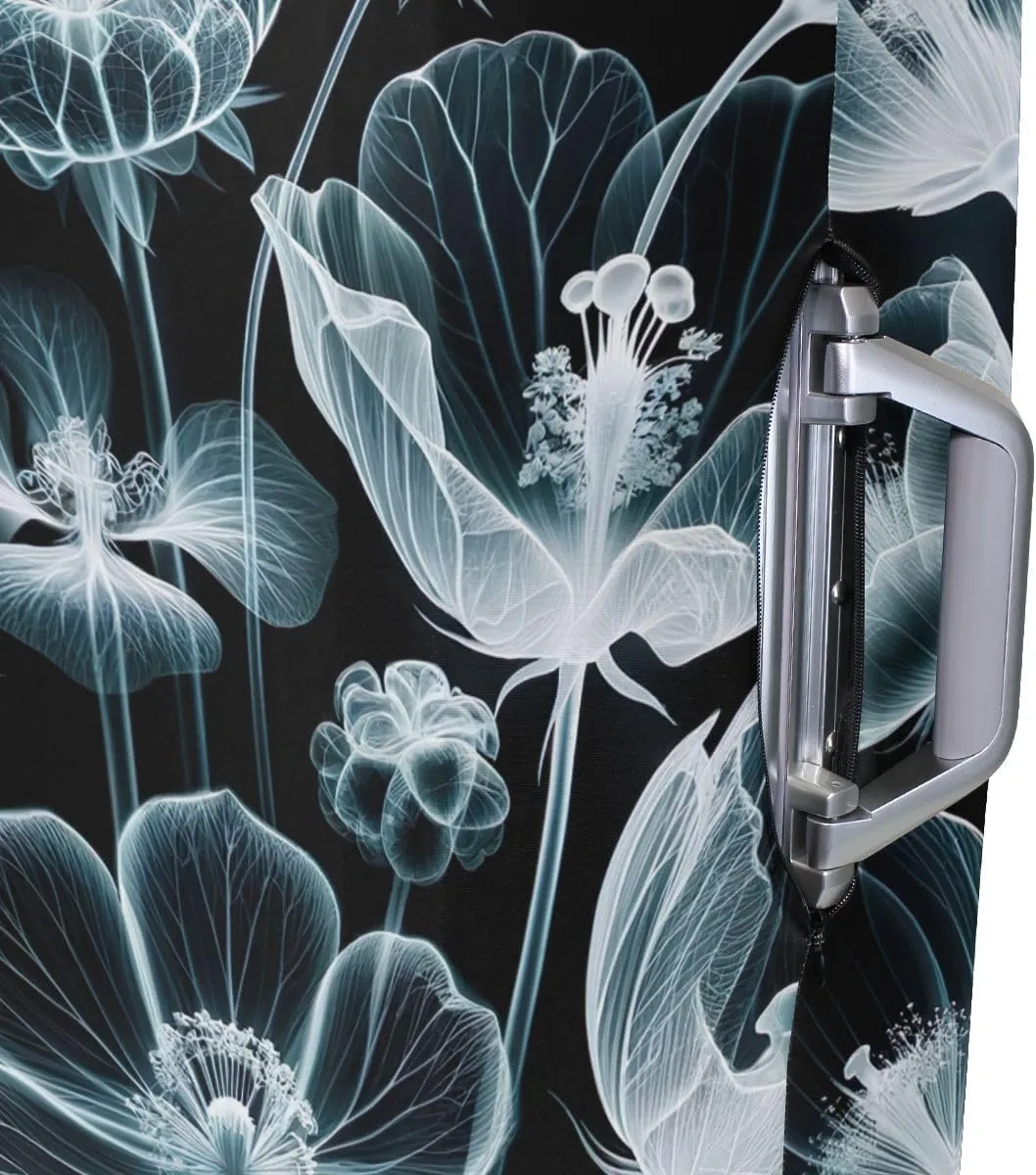CHIFIGNO Flowers Travel Bag Cover Luggage Protector Covers Fits 18-32 Inch Luggage XL Fits 29-32 Inch