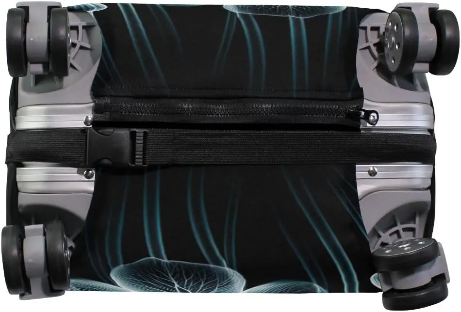 CHIFIGNO Flowers Travel Bag Cover Luggage Protector Covers Fits 18-32 Inch Luggage XL Fits 29-32 Inch