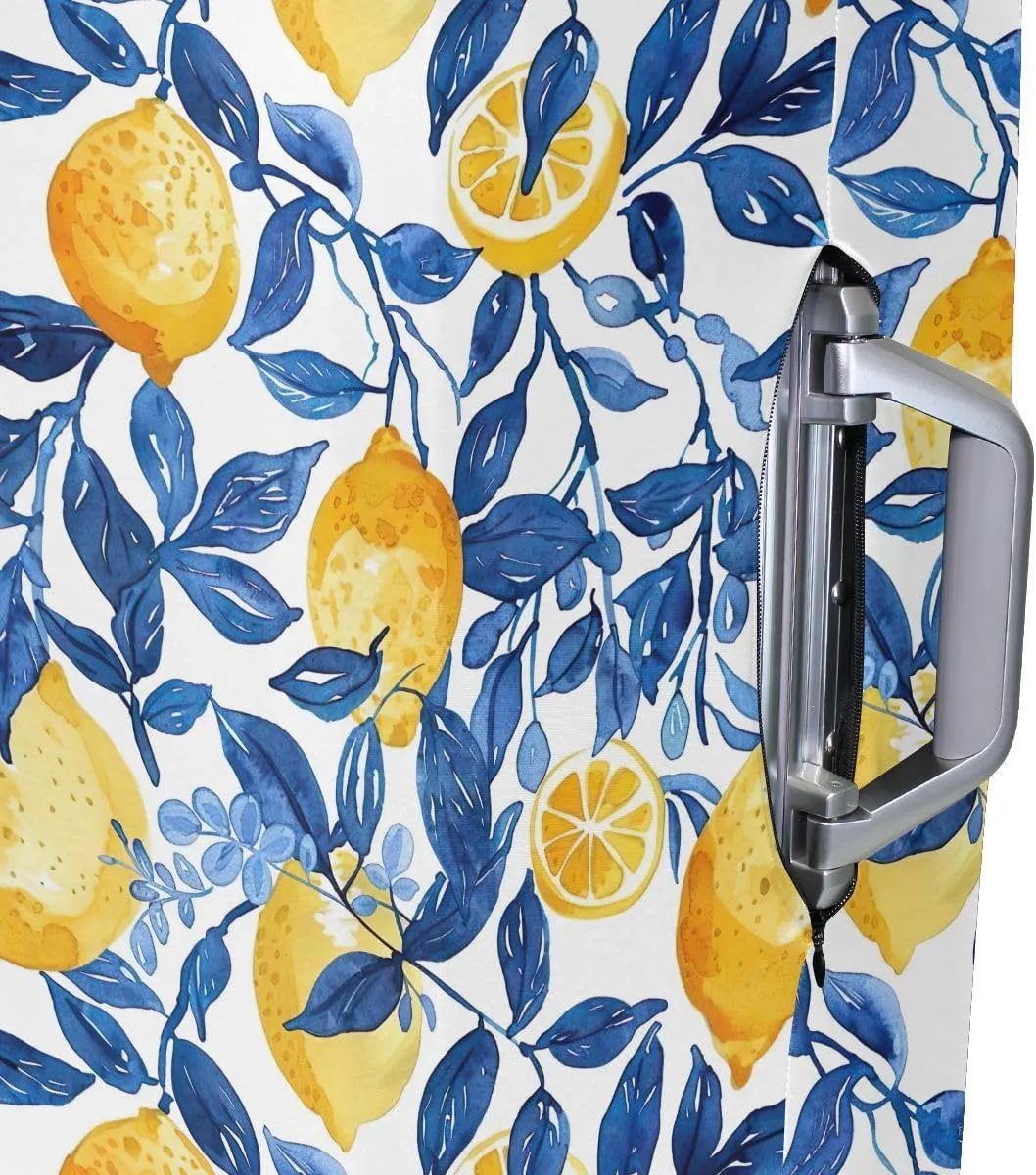 CHIFIGNO Lemon and Branch Cover for Suitcase for Travel Fits 18-32 Inch Luggage S Fits 18-20 Inch