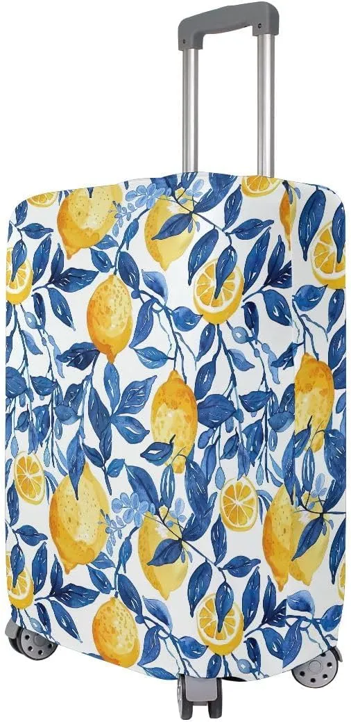 CHIFIGNO Lemon and Branch Cover for Suitcase for Travel Fits 18-32 Inch Luggage S Fits 18-20 Inch