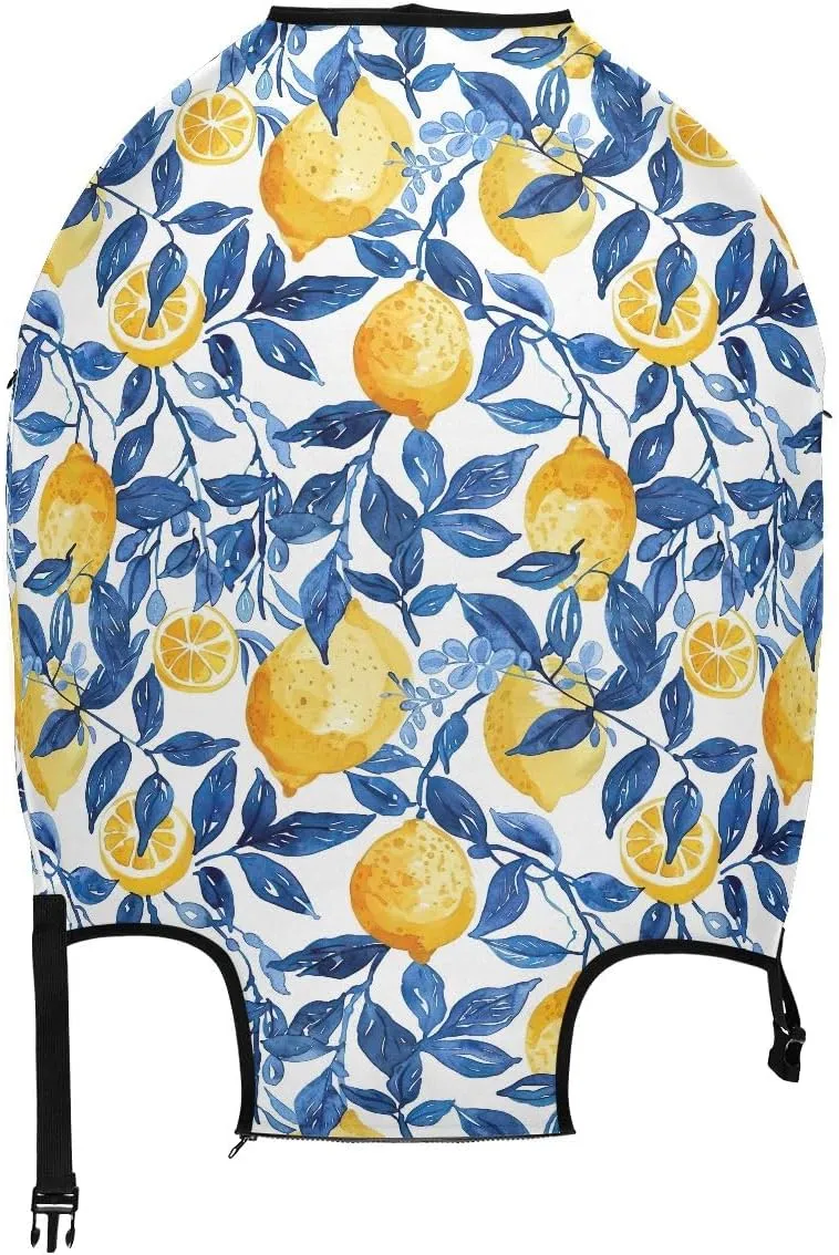 CHIFIGNO Lemon and Branch Cover for Suitcase for Travel Fits 18-32 Inch Luggage S Fits 18-20 Inch