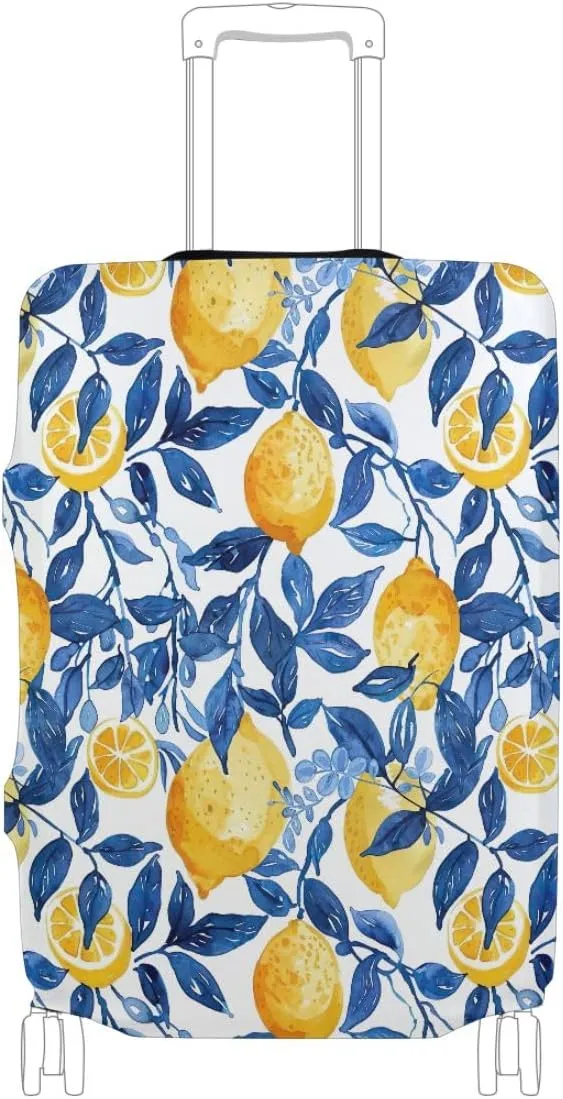 CHIFIGNO Lemon and Branch Cover for Suitcase for Travel Fits 18-32 Inch Luggage S Fits 18-20 Inch