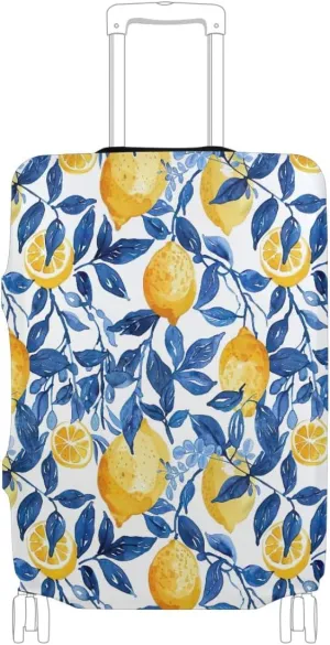 CHIFIGNO Lemon and Branch Cover for Suitcase for Travel Fits 18-32 Inch Luggage S Fits 18-20 Inch