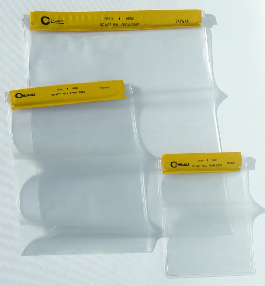 Coghlans 3Pc Waterproof Pouches Dry Bag Case Cover Phone Protection Beach Hiking
