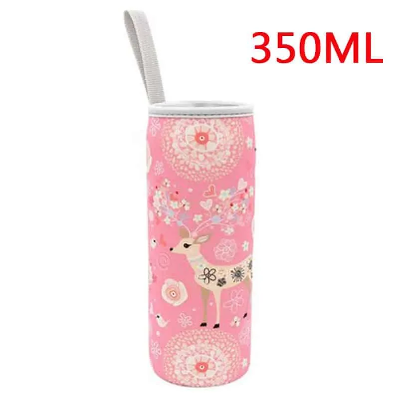 Colorful Printed Neoprene Water Bottle Pouch