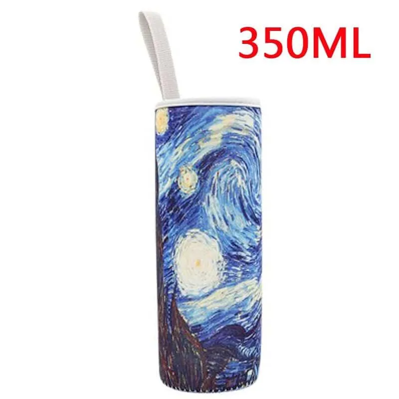 Colorful Printed Neoprene Water Bottle Pouch