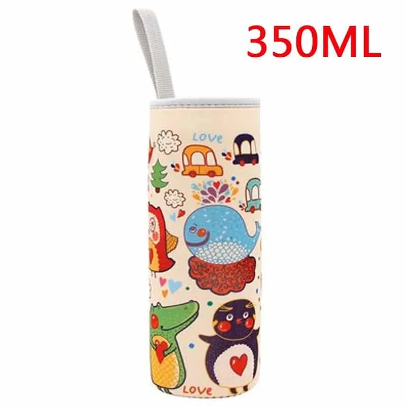 Colorful Printed Neoprene Water Bottle Pouch