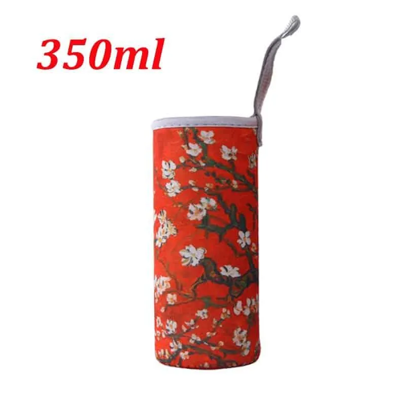 Colorful Printed Neoprene Water Bottle Pouch