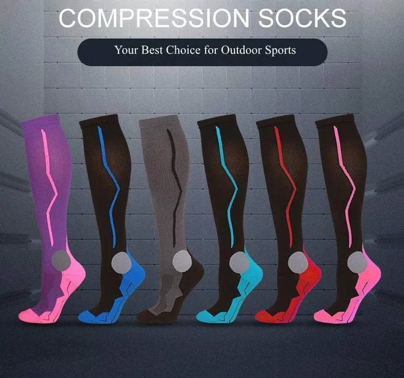 Compression Socks 15-30mmHg For Men and Women-Workout and Recovery