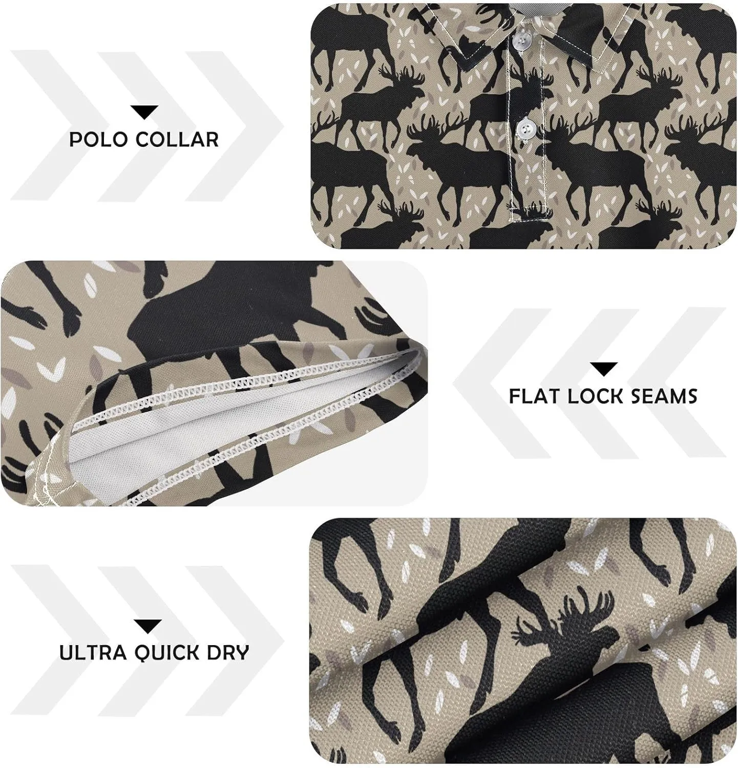 Crane Bird Cloud Men's Polo Shirts Short Sleeve Quick Dry Athletic Outdoor Sports Golf Shirts S-XXL