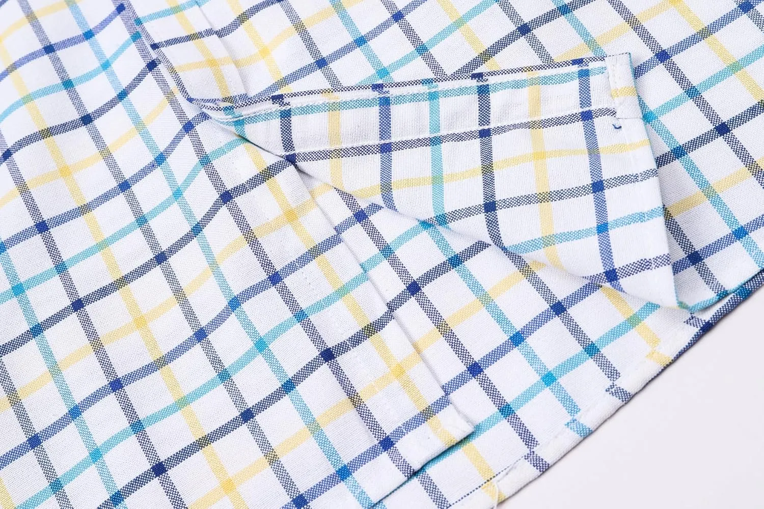 Cromoncent Mens Long Sleeve Oxford Button Down Shirts Casual Dress Shirt for Men,100% Cotton,Plaid/Stripes Shirts