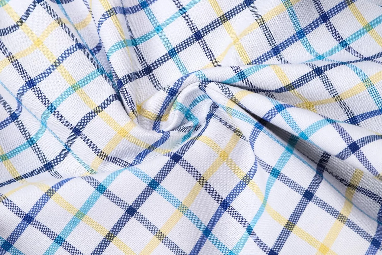 Cromoncent Mens Long Sleeve Oxford Button Down Shirts Casual Dress Shirt for Men,100% Cotton,Plaid/Stripes Shirts