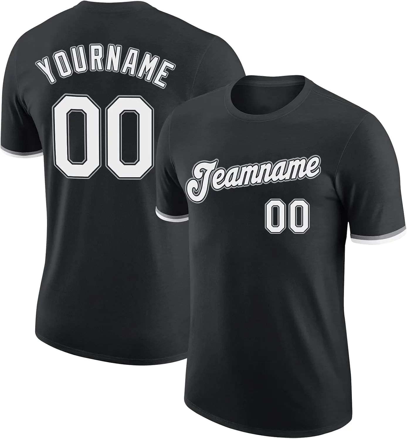 Custom Baseball T-Shirts Customize Shirts for Women Men Add Your own Shirt Personalized Message Unisex T-Shirt